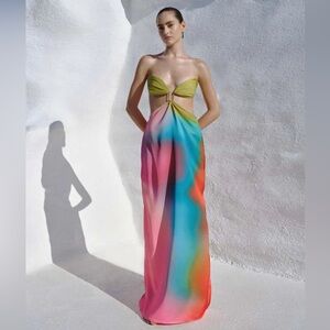Baobab Collection Multicolor Strapless Dress